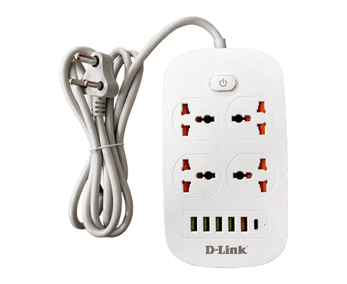 D-Link DPA-F451 Power Strip with 4AC, 5USB & 1C port