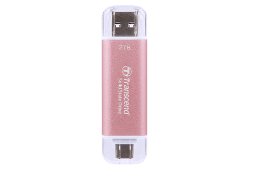 Transcend 1TB Portable SSD, TS1TESD310 / C / P /S , USB 10Gbps with Type-C and Type-A Black / Pink / Silver