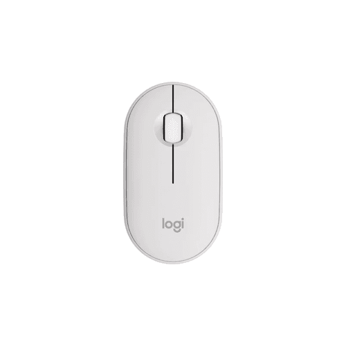 Logitech PEBBLE MOUSE 2 M350S Slim, compact Bluetooth® mouse with a customizable button.