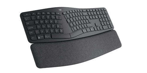 Logitech ERGO K860 Wireless Split Keyboard for Business with ERGO M575 Wireless thumb-operated trackball for all-day comfort Combo