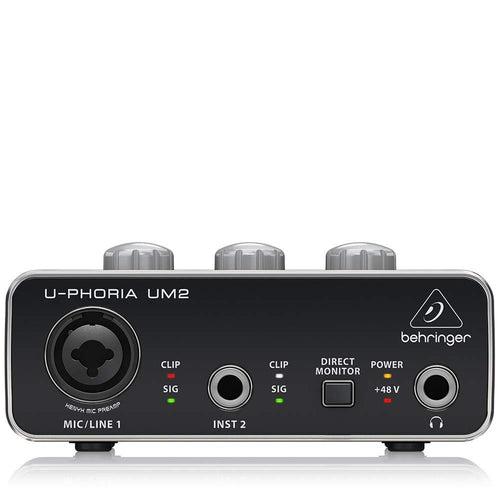 Audio Technica AT 2020 Professional Studio Microphone & Behring U-PHORIA UM2 Combo