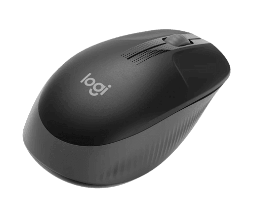 Logitech M190 Wireless Mouse - Full Size Curve Design Black