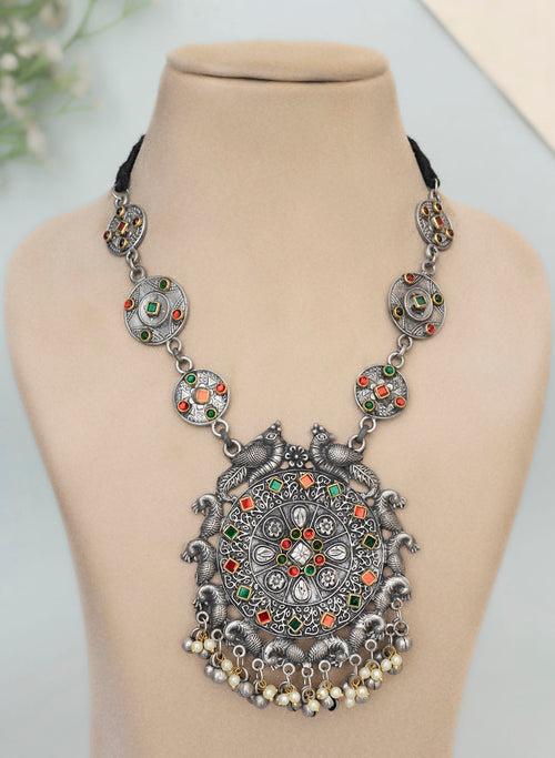 Laharika Oxidised Necklace