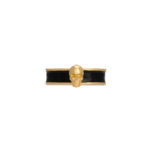 Signature Black Initial Cuff