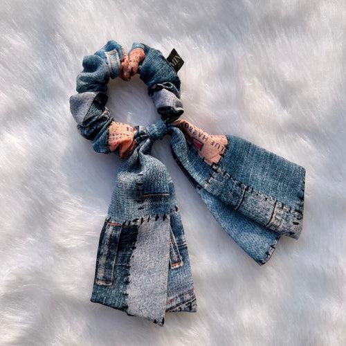 Short Tail Printed Scrunchie Set