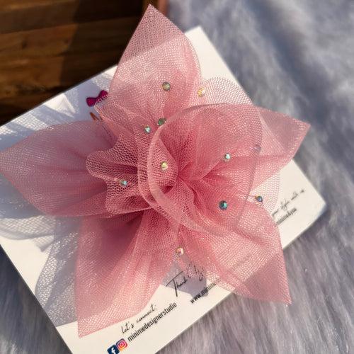 Onion Pink Twilight Petals Hair Clip