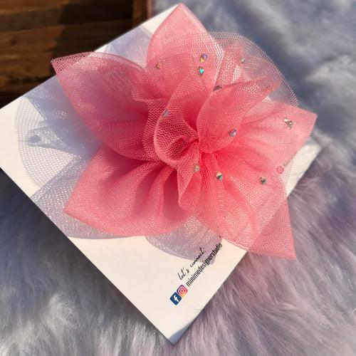 Carnation Pink Twilight Petals Hair Clip