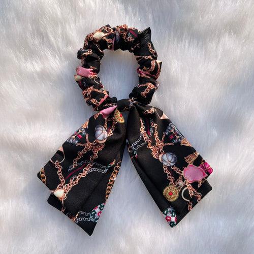 Short Tail Printed Scrunchie Set