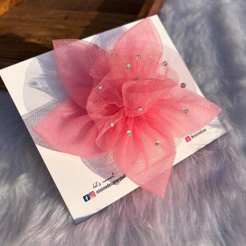 Carnation Pink Twilight Petals Hair Clip