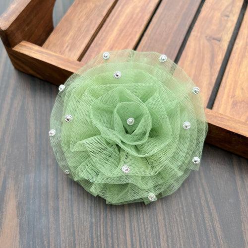 Sage Green Flower Fascinator