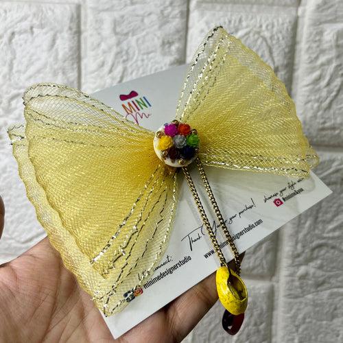 Yellow Festive Bow