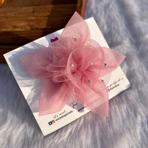 Onion Pink Twilight Petals Hair Clip