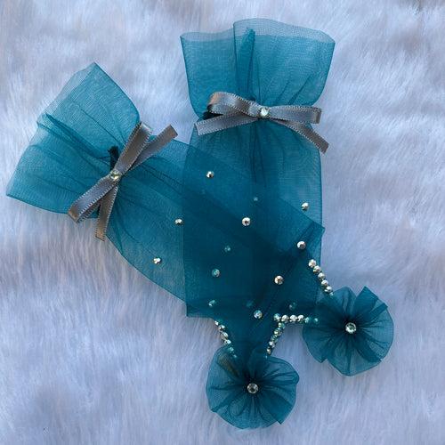 Teal Princess Gloves