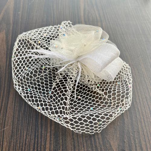 VICTORIA Ivory Veil Fascinator