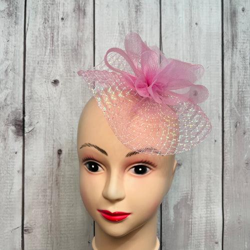 Silver Lining Pink Majesty Fascinator Hat