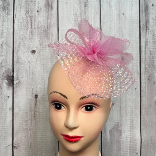 Silver Lining Pink Majesty Fascinator Hat