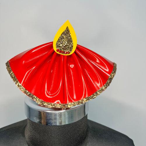 Diwali Red Diya Hair Clip