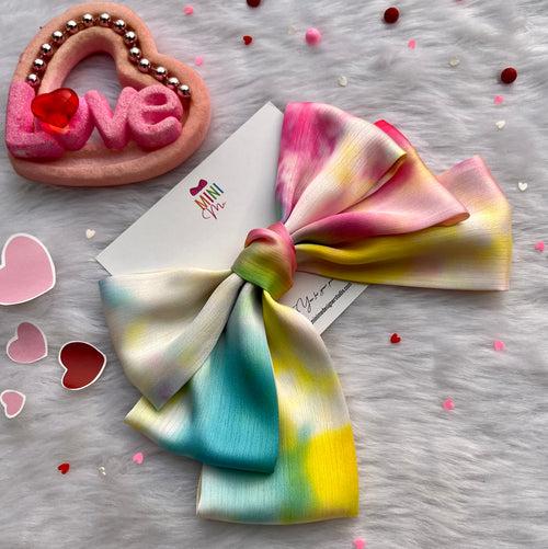 Love Splash Multicolor Hair Bow