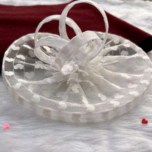 A Heart Full of Love White Fascinator Hat