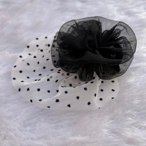 Black and White Polka Dots Hair Clip