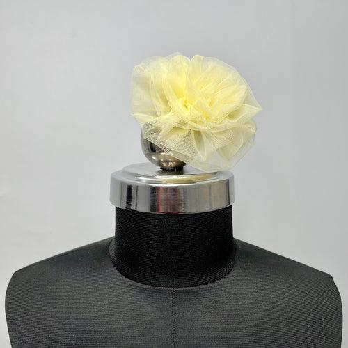 Pastel Yellow Flower Fascinator