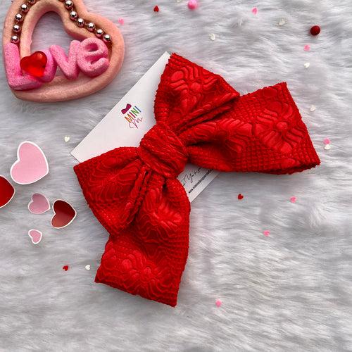 Darling Red Hair Bow