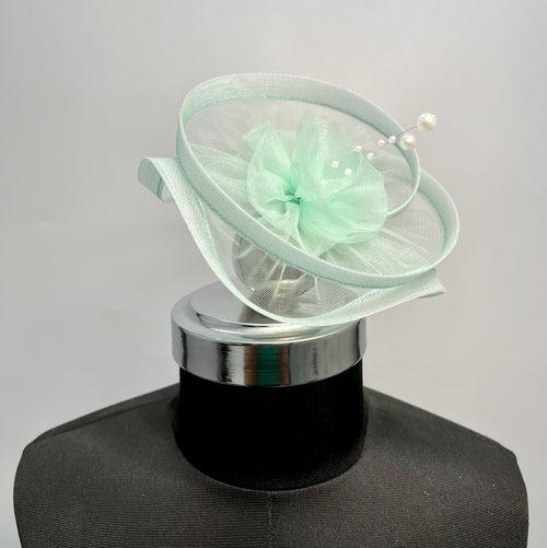 Pastel Green Fascinator Hat