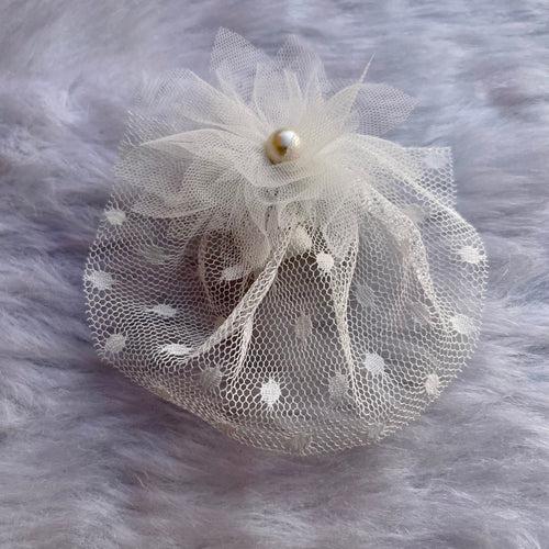 White Flower Hair Clip