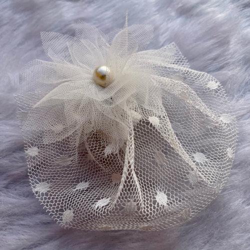 White Flower Hair Clip