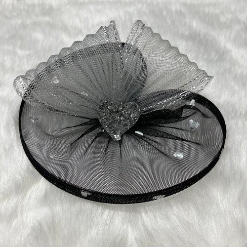 Hearts Alive Black Fascinator