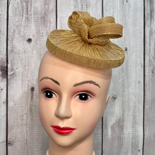 Golden Opulence Regal Fascinator Hat