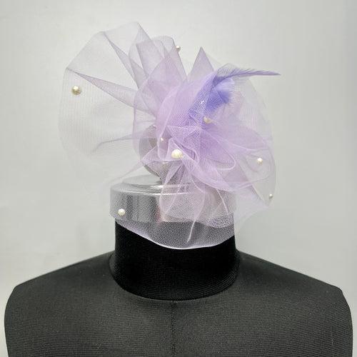 Light Purple Ruffled Fascinator