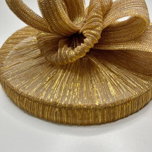 Golden Opulence Regal Fascinator Hat