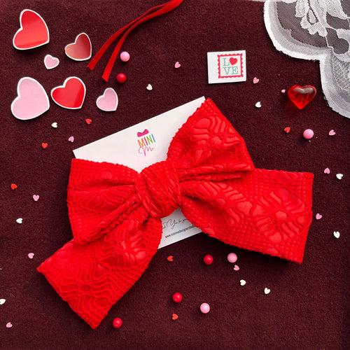 Darling Red Hair Bow