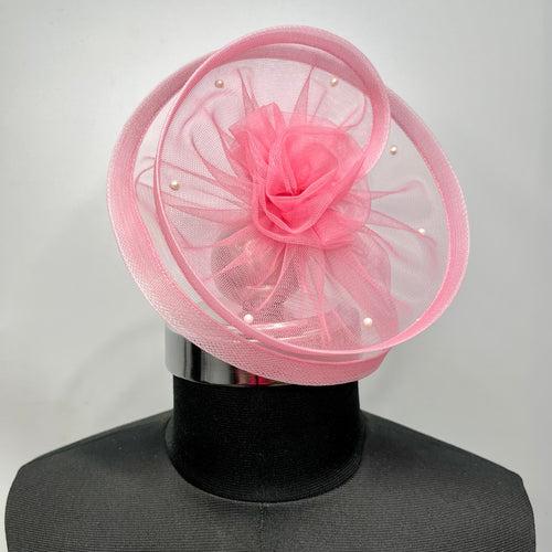 Twisted Baby Pink Fascinator