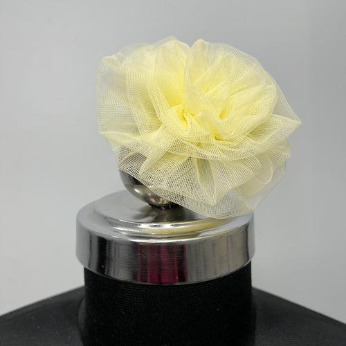 Pastel Yellow Flower Fascinator