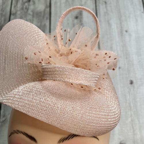 Love Dust Blush Pink Fascinator Hat