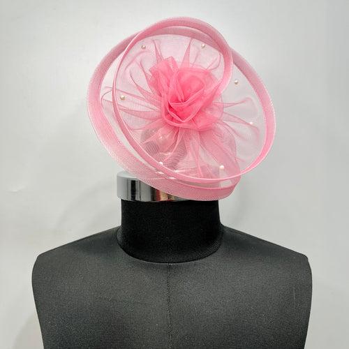 Twisted Baby Pink Fascinator