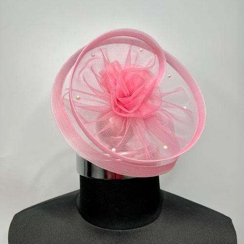 Twisted Baby Pink Fascinator