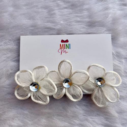 Rainbow & White Flower Tiara Set of 2