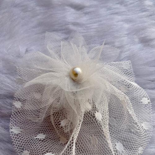 White Flower Hair Clip