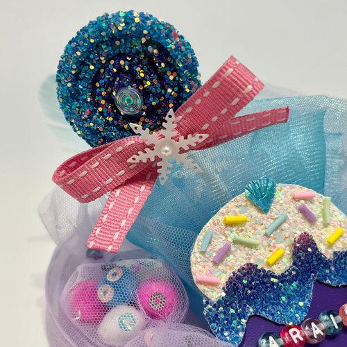 Personalised Name Frozen Candy Celebration Fascinator Hat