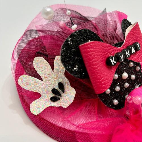 Personalised Name Minnie Mouse Fascinator Hat