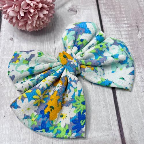 Floral Beauty Bow Hair Clip