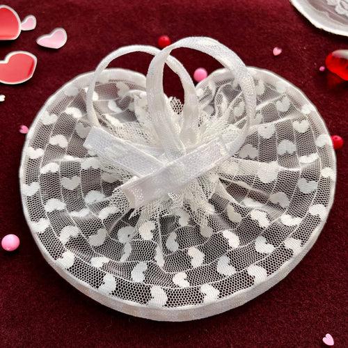 A Heart Full of Love White Fascinator Hat