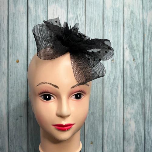 BLACK CHARM Fascinator