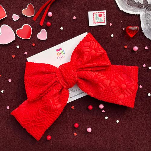 Darling Red Hair Bow