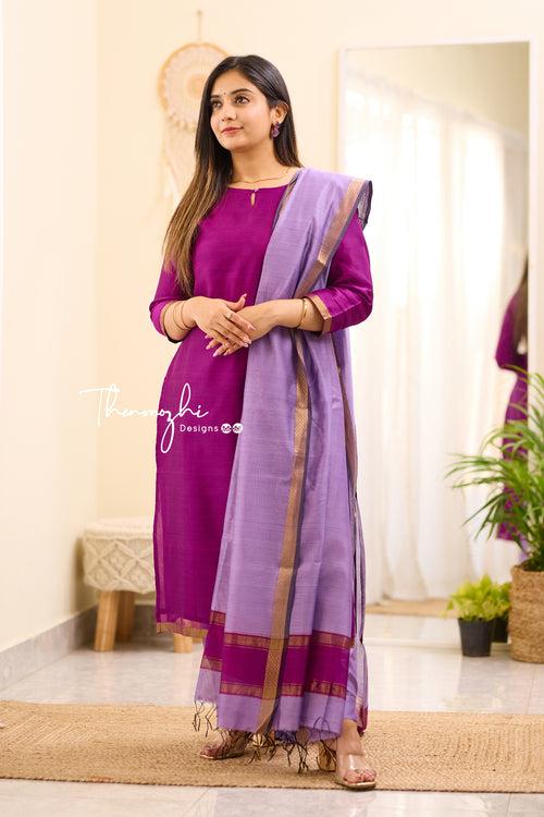 Maheshwari Silk Cotton Suit 15