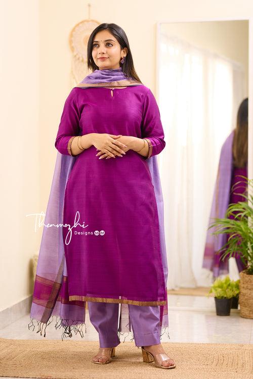 Maheshwari Silk Cotton Suit 15 20%