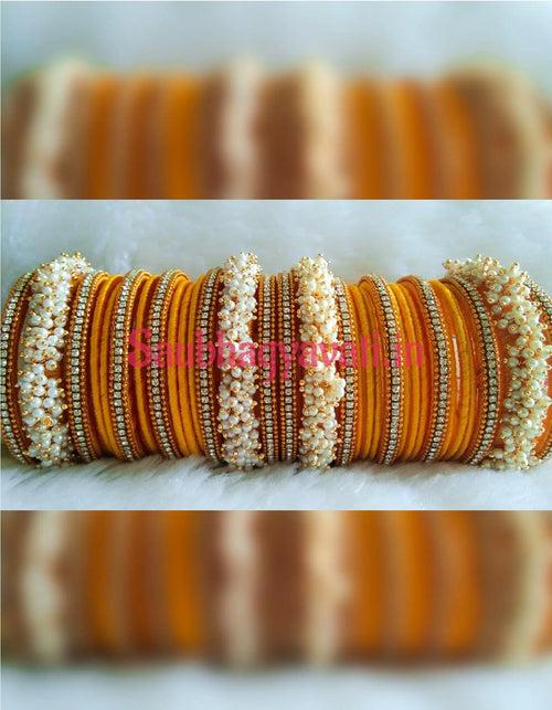 Yellow Flower & Silk Thread Chura